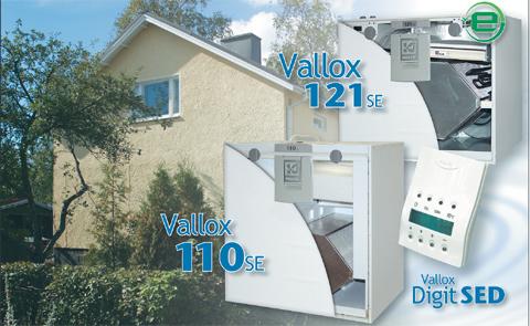 Vallox 121 SE on matalaenergiailmanvaihtokone, joka sopii ilman kanaviston muutostöitä takavuosien yleisimmän omakotitalojen ilmanvaihtokoneen, MUH-Ilmavan tilalle. Myös monien MUH-Ilmava kopioiden, joita valmistettiin samaan aikaan, tilalle sopii tämä kone.