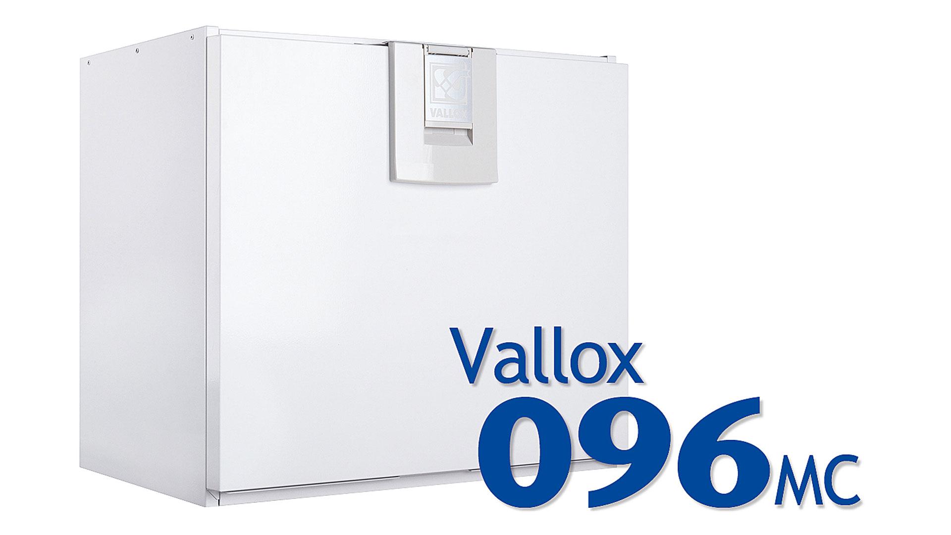Vallox 096 MC on A+ energialuokan matalaenergiailmanvaihtokone pieniin ja keskisuuriin asuntoihin sekä huviloihin (max 130 m²).