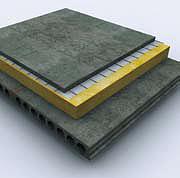 Ontelolaattarossipohjan rakenteet - pintamateriaali ja/tai -käsittely huoneselityksen mukaan - teräsbetonilaatta 80 mm rakennesuunn. mukaan (kelluva pintalaatta esim. betoni tai levyrakenne täytyy olla irti kaikista muista rakenteista) - suodatinkangas - lämmöneriste ISOVER OL-P - kantava rakenne, ontelolaatta rakennepiirustuksen mukaan - tuuletettu ilmatila >800 mm - kevytsora 200 mm