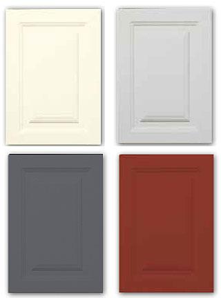 <p data-block-key="atymo">Keittiön ovet voivat olla maalattuja. Värivalikoima on suppeampi kuin kalvo-ovien (Kuva:Petra-keittiöt)</p>