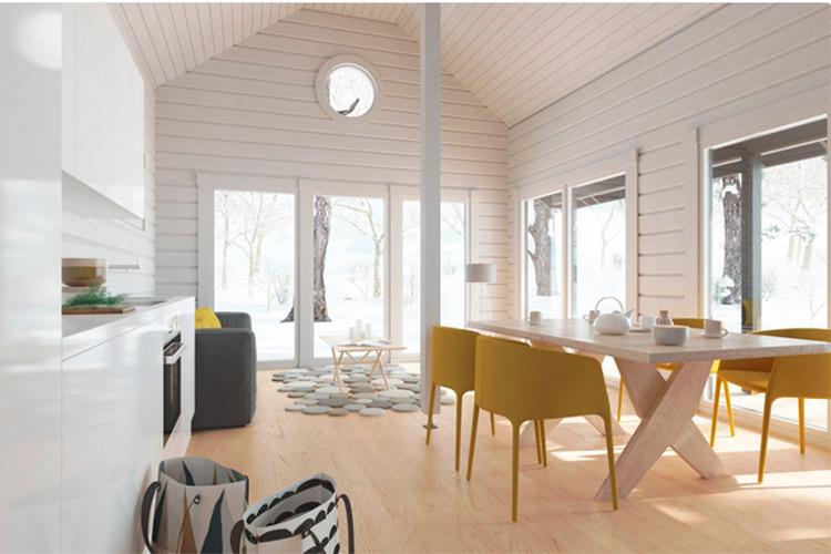 Lintukoto-mallisto on saanut alkunsa myymälämökistä, joka rakennettiin Turun kaupungintalon viereen. Tämä mökki on designiltaan hauska, moderni ja hyväntuulinen.
