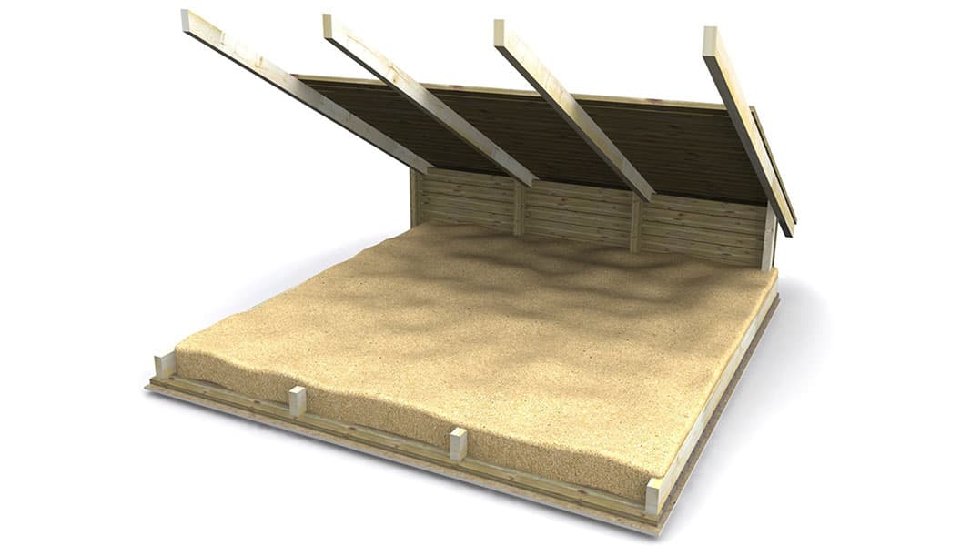 kurkihirsi isover yläpohjan eristys