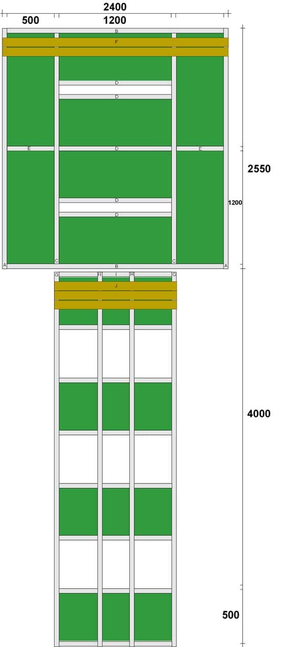 Laiturin piirustukset
