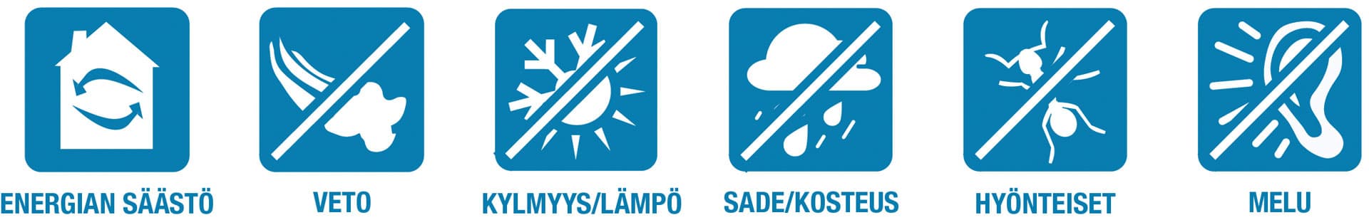 Miksi ikkunat ja ovet pitää tiivistää?