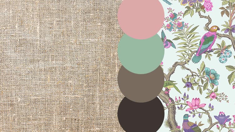 <p data-block-key="g7qd3">Vastavärit neutraalilla pohjalla. Tapetti: Cole & Sons, Värisilmä. (Kuva Sari Nieminen)</p>