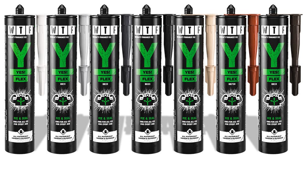 Rakentamisen monipuolisin uutuus liimamassakategoriassa – WTF® Y Yes! Flex sanoo aina "Yes!"
